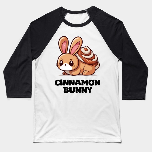 Cinnamon Bunny Baseball T-Shirt by TheUnknown93